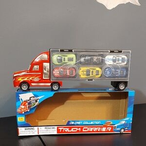 Truck Carrying Case With 6 Cars
